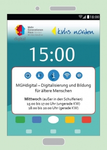 Ankündigung des Projektes auf der Homepage Kreisvolkshochschule Norden gGmbH