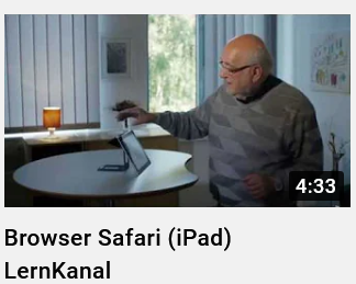 Wissen - Browser Safari IPad Titelseite des Materials