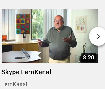 Wissen - Skype LernKanal Titelseite des Materials
