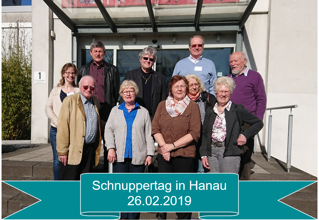 Gruppenfoto der Teilnehmenden des Schnuppertages in Hanau